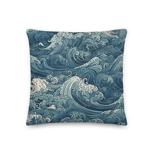 Ocean Waves Pillow    Shellarium.