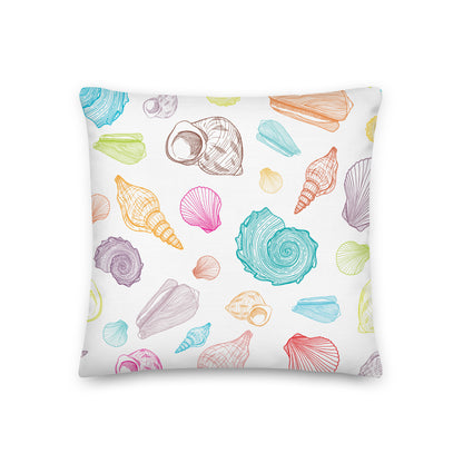 Colorful Seashore Pillow    Shellarium.