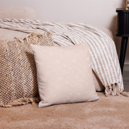 Blush Shore Pillow    Shellarium.