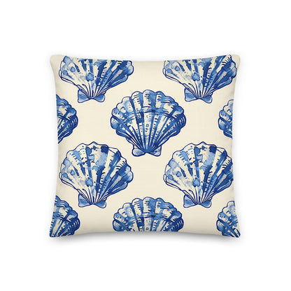 Blue Belle Pillow    Shellarium.