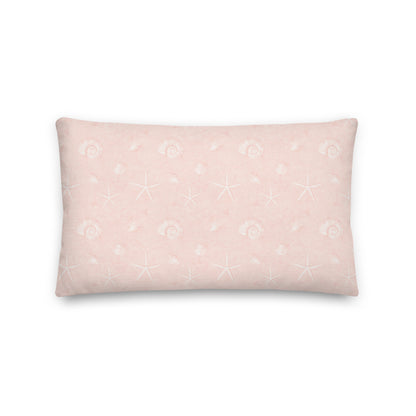 Blush Shore Pillow    Shellarium.