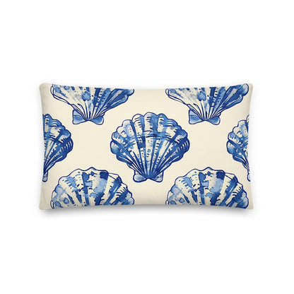 Blue Belle Pillow    Shellarium.