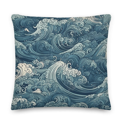 Ocean Waves Pillow    Shellarium.