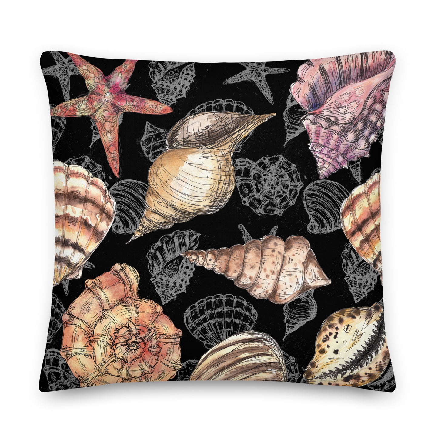 Oceanic Bliss Pillow    Shellarium.