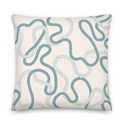 Nautical Ropes Pillow    Shellarium.