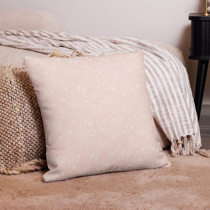 Blush Shore Pillow    Shellarium.