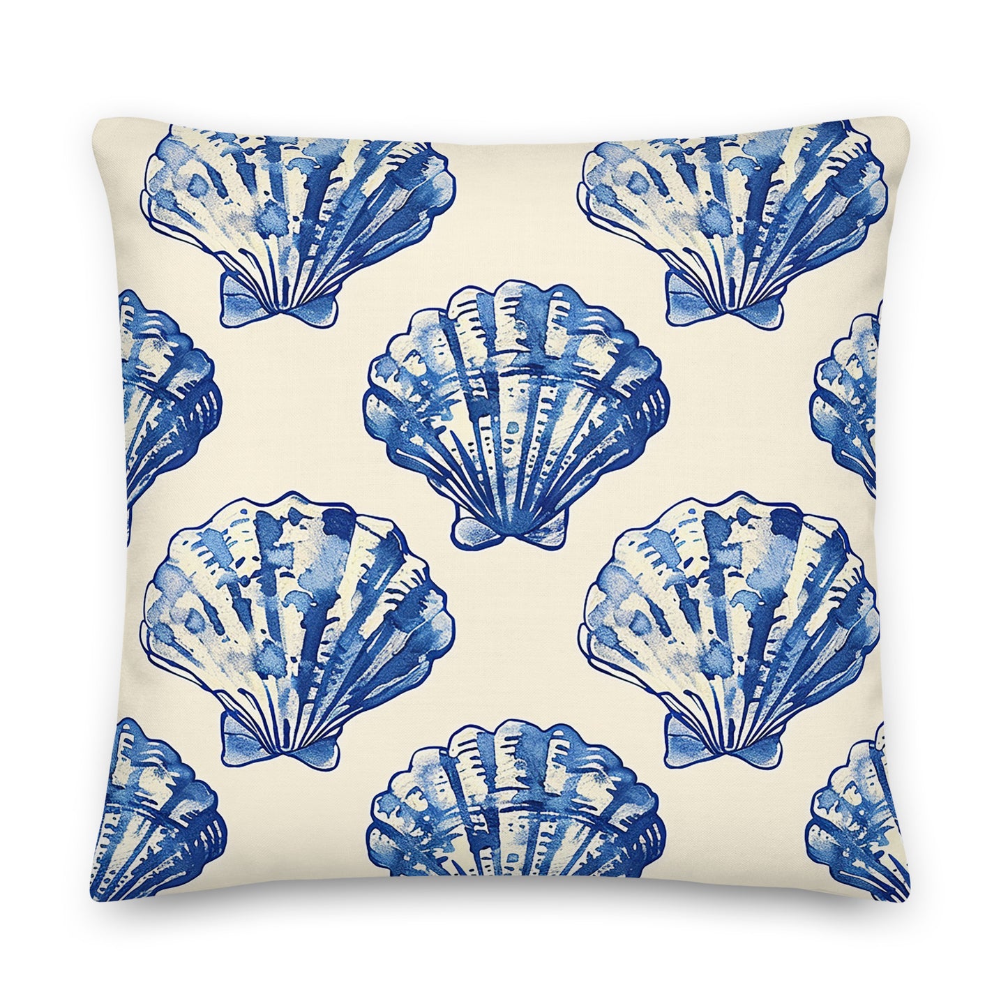 Blue Belle Pillow    Shellarium.