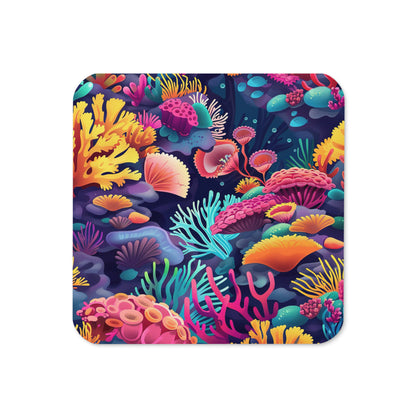 Underwater Rainbow Cork-back coaster    Shellarium.