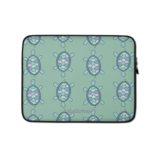 Turtle Parade Laptop Sleeve    Shellarium.