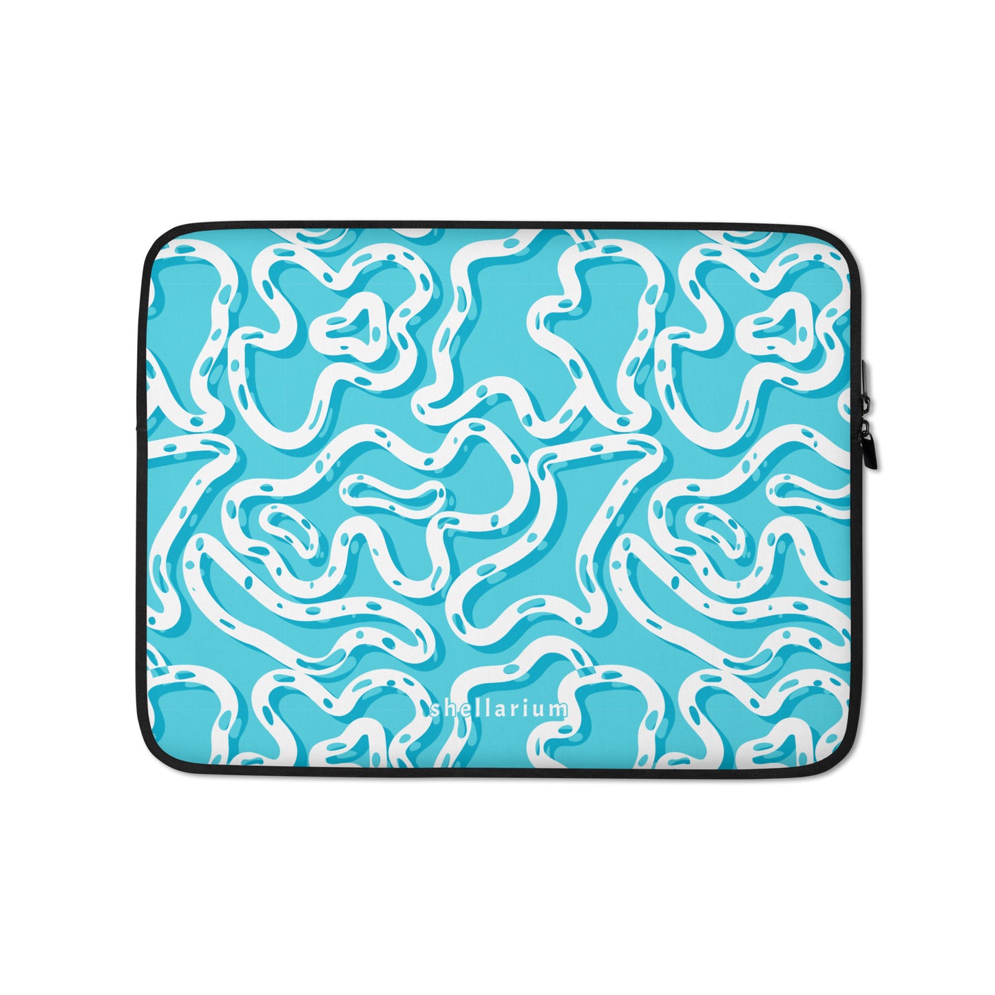 Aqua Swirls Laptop Sleeve    Shellarium.