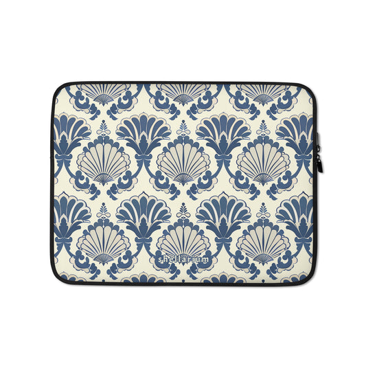 Nautical Damask Laptop Sleeve    Shellarium.