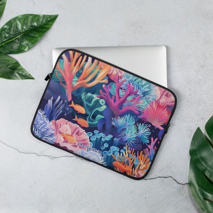 Reef Revelry Laptop Sleeve    Shellarium.