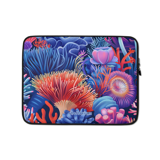 Coral Kaleidoscope Laptop Sleeve    Shellarium.