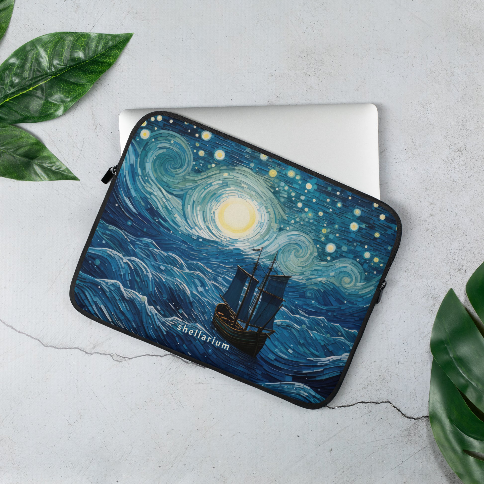 Van Gogh's Voyage Laptop Sleeve    Shellarium.