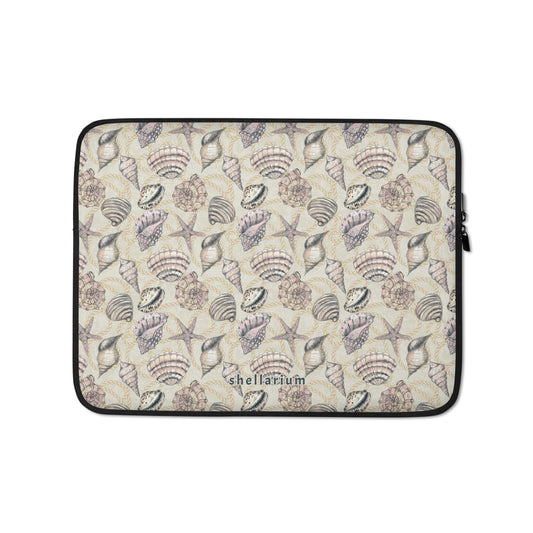 Rope & Shells Laptop Sleeve    Shellarium.