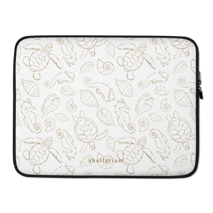 Golden Ocean Laptop Sleeve    Shellarium.