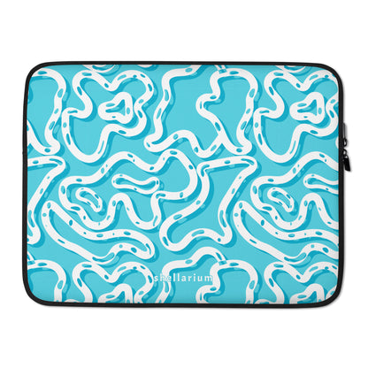 Aqua Swirls Laptop Sleeve    Shellarium.