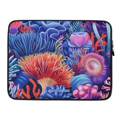 Coral Kaleidoscope Laptop Sleeve    Shellarium.