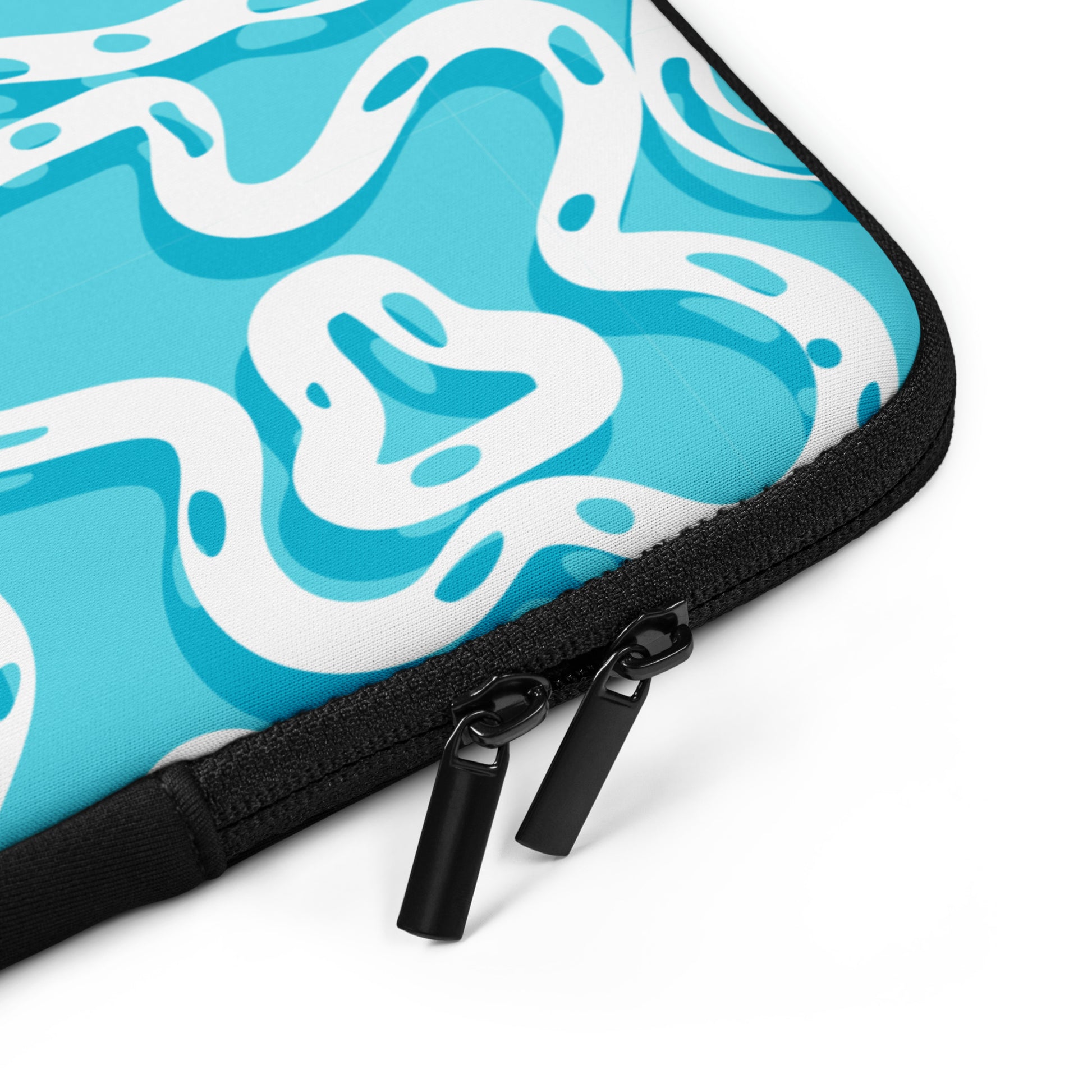 Aqua Swirls Laptop Sleeve    Shellarium.