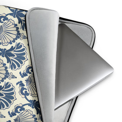 Nautical Damask Laptop Sleeve    Shellarium.