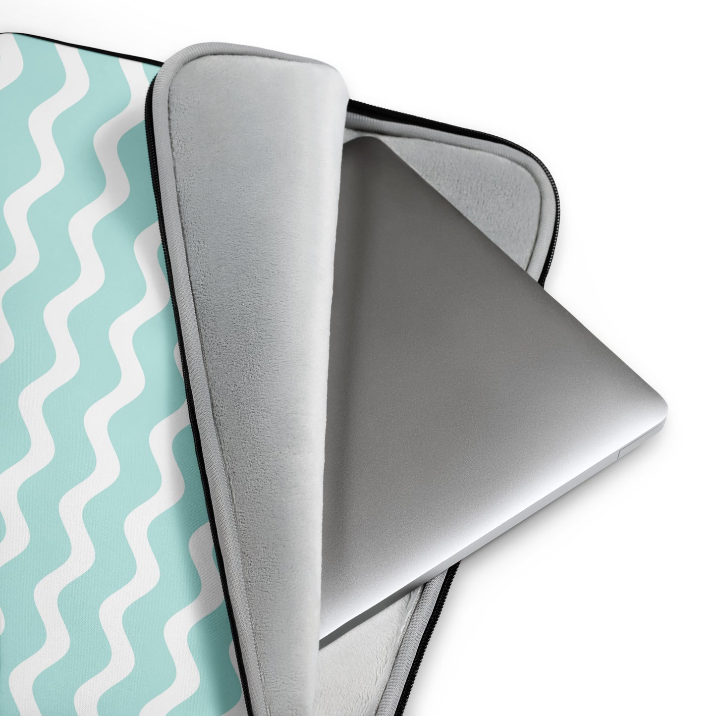 Wavy Wonder Laptop Sleeve    Shellarium.