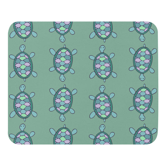 Turtle Parade Mouse Pad    Shellarium.