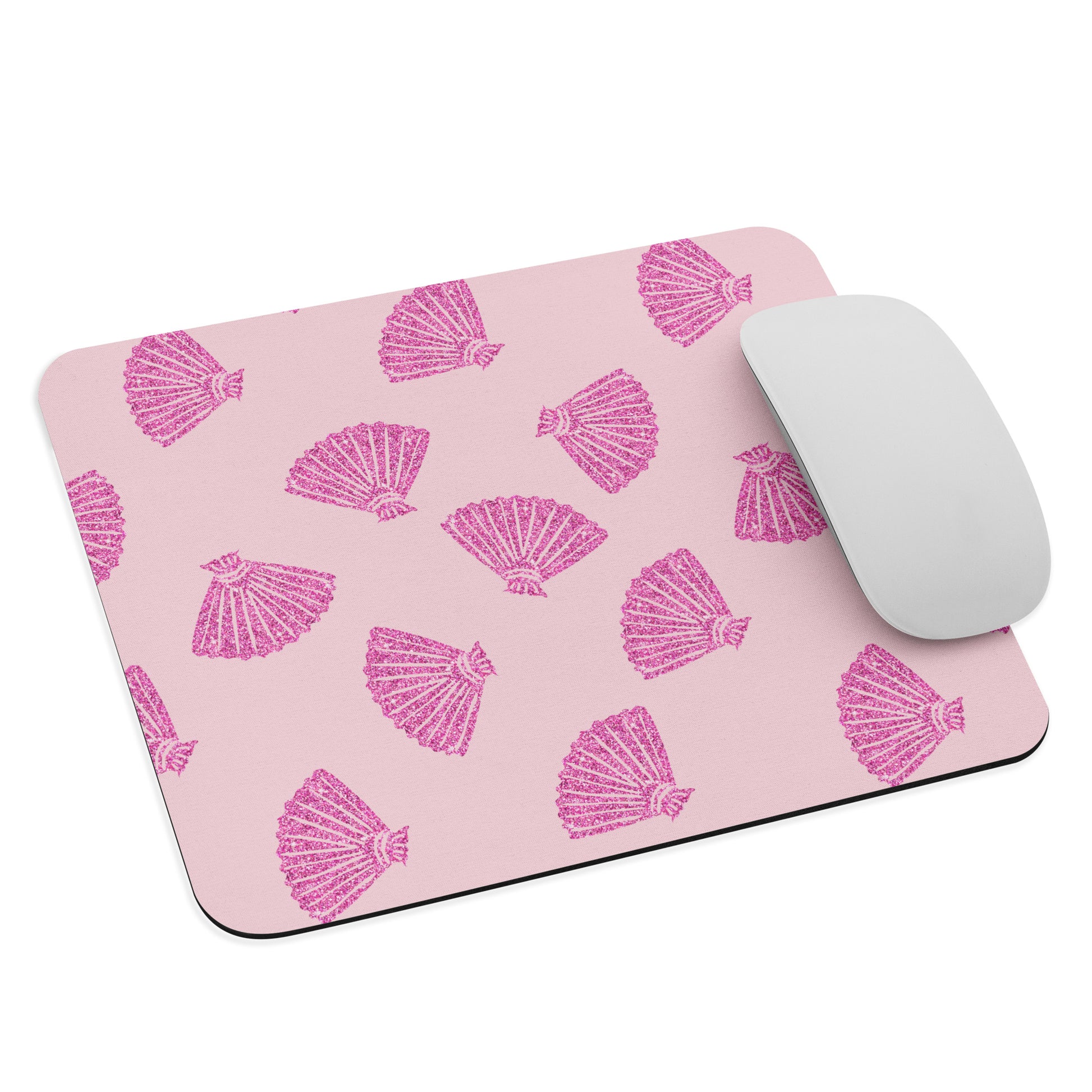 Glitter Shells Mouse Pad    Shellarium.