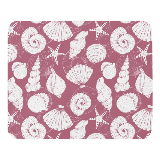 Seashell Silhouette Mouse Pad    Shellarium.