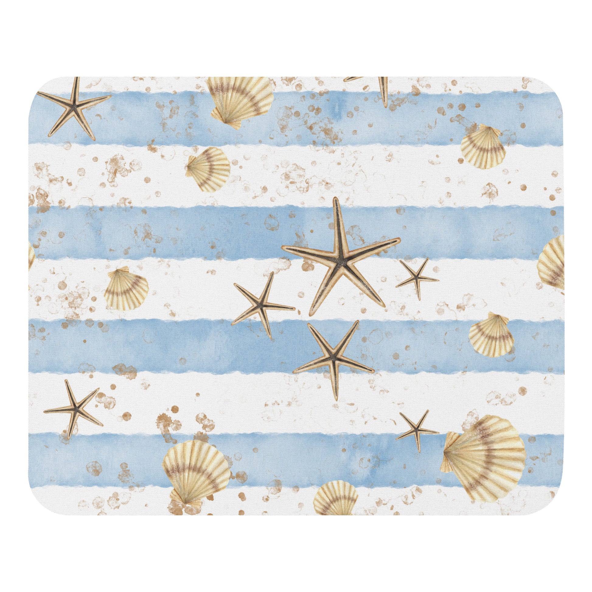 Beach Stripes Mouse Pad    Shellarium.