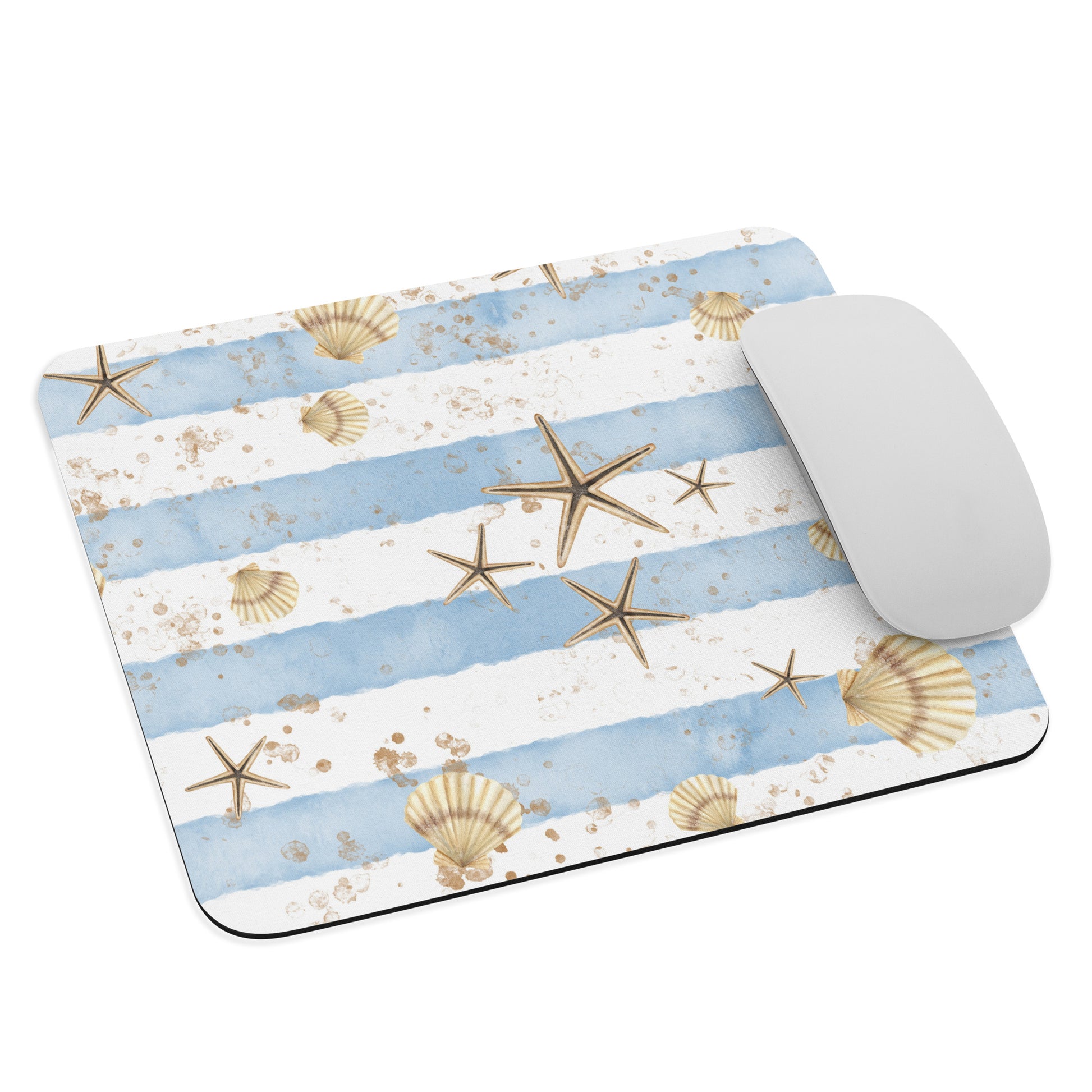 Beach Stripes Mouse Pad    Shellarium.