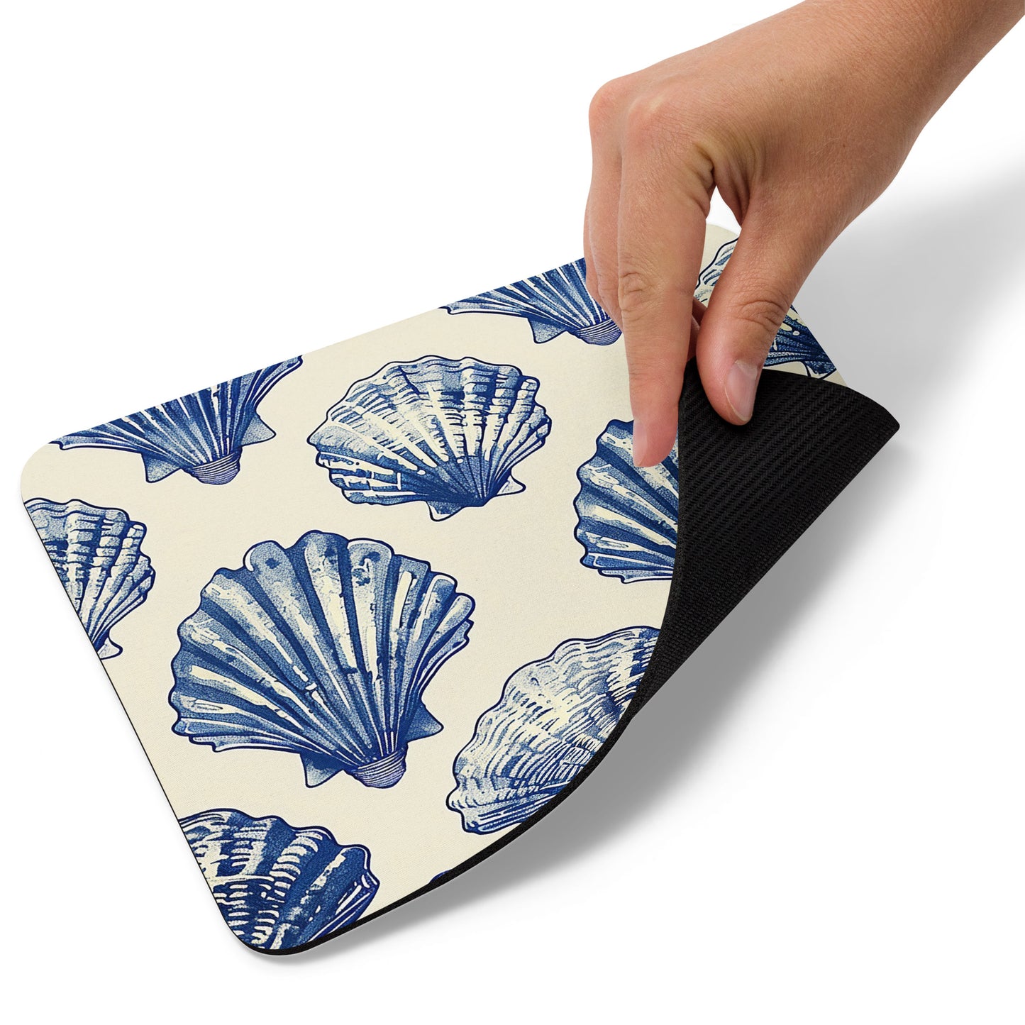 Blue Belle Mouse Pad    Shellarium.