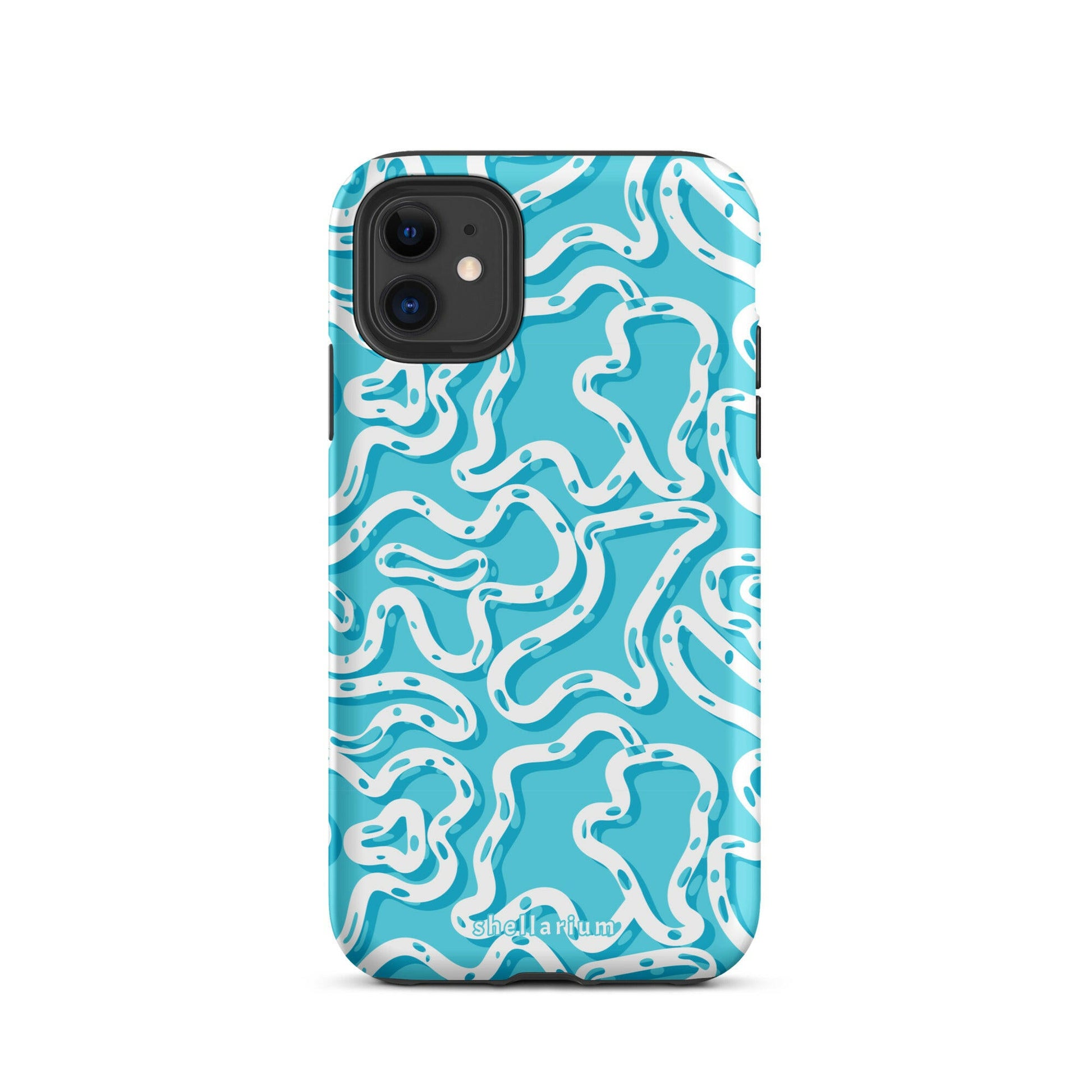 Aqua Swirls Iphone Case    Shellarium.