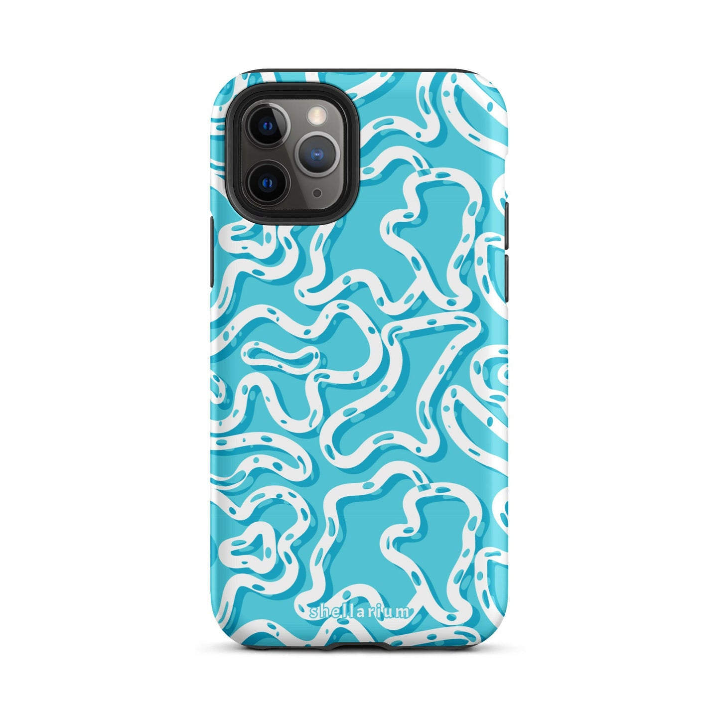 Aqua Swirls Iphone Case    Shellarium.