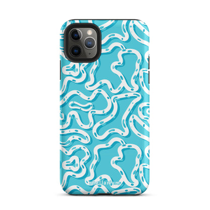 Aqua Swirls Iphone Case    Shellarium.