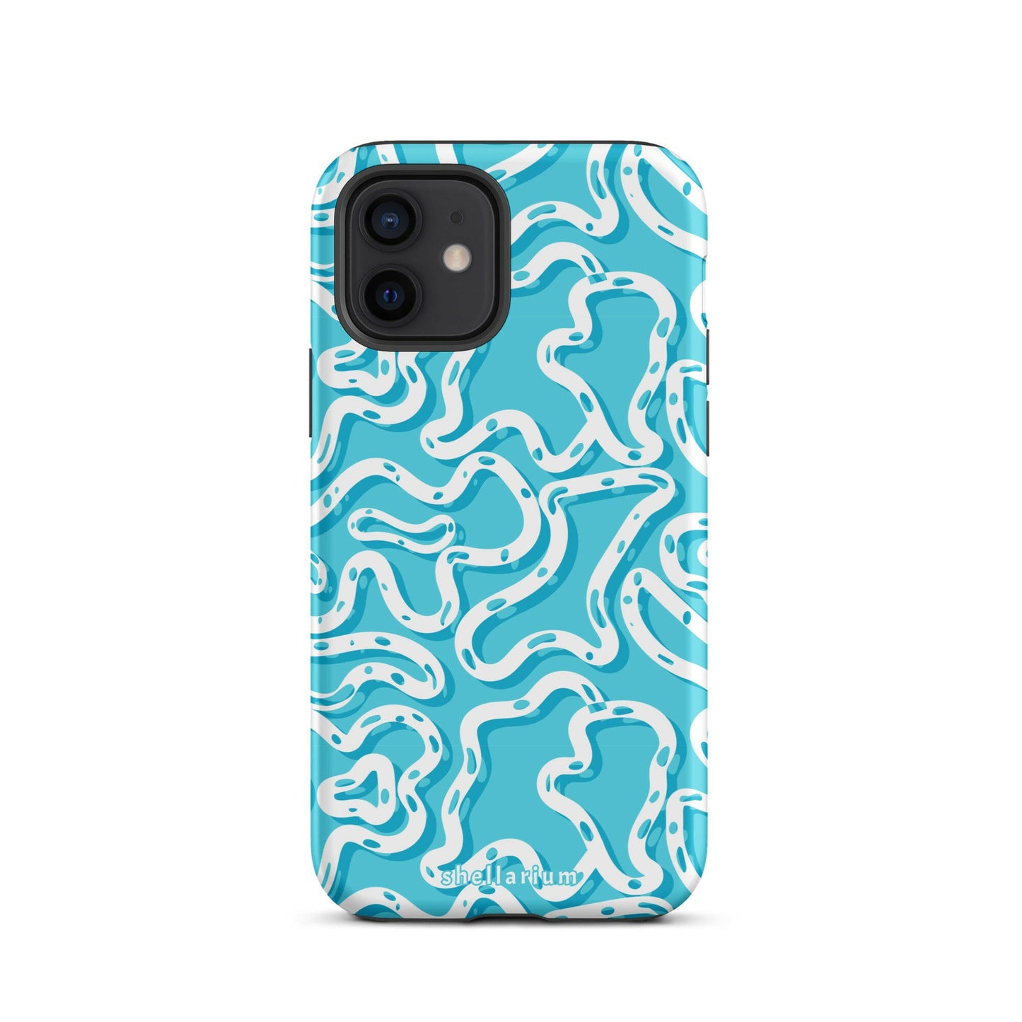 Aqua Swirls Iphone Case    Shellarium.