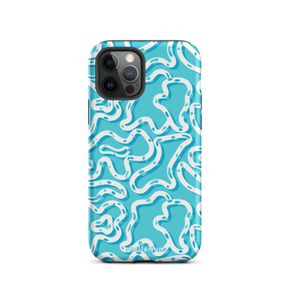 Aqua Swirls Iphone Case    Shellarium.