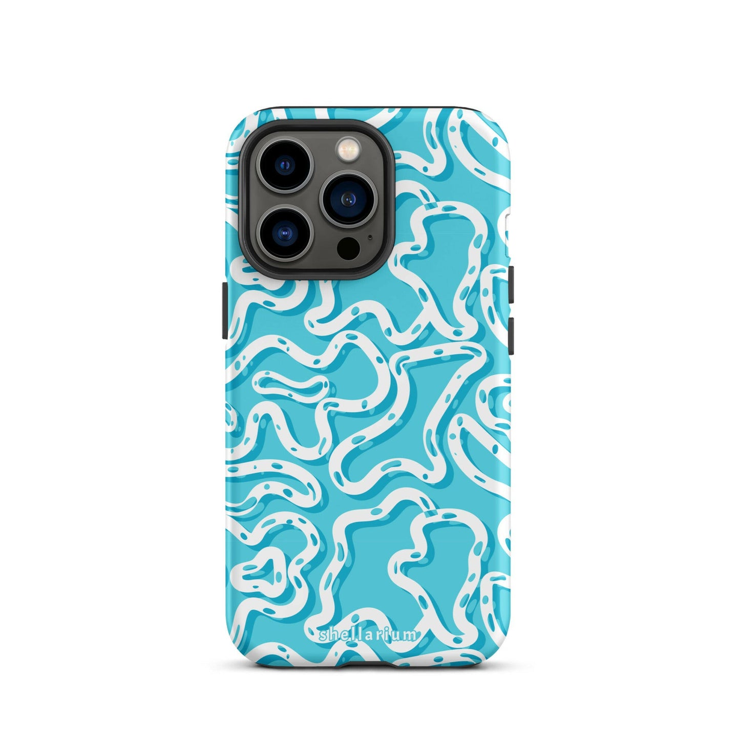 Aqua Swirls Iphone Case    Shellarium.