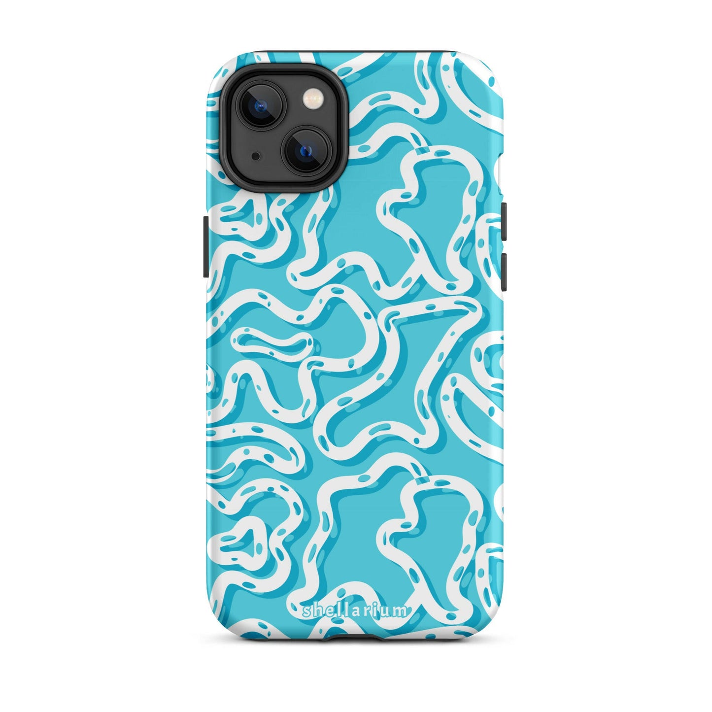 Aqua Swirls Iphone Case    Shellarium.