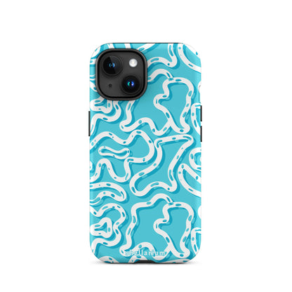 Aqua Swirls Iphone Case    Shellarium.