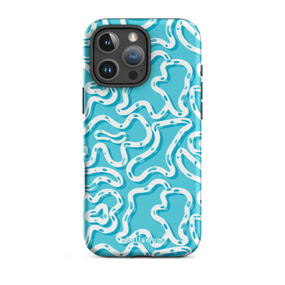 Aqua Swirls Iphone Case    Shellarium.