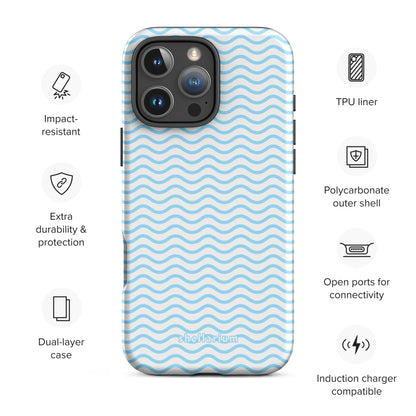 Blue Ripple Iphone Case